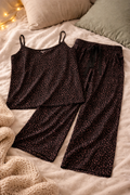 Torrid Super Soft Leopard Print Pajama Set – Black/Pink – Size 1 (1X)