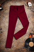 Burgundy Stretch Skinny Pants – Size 0XL (Ultra Flattering Fit)