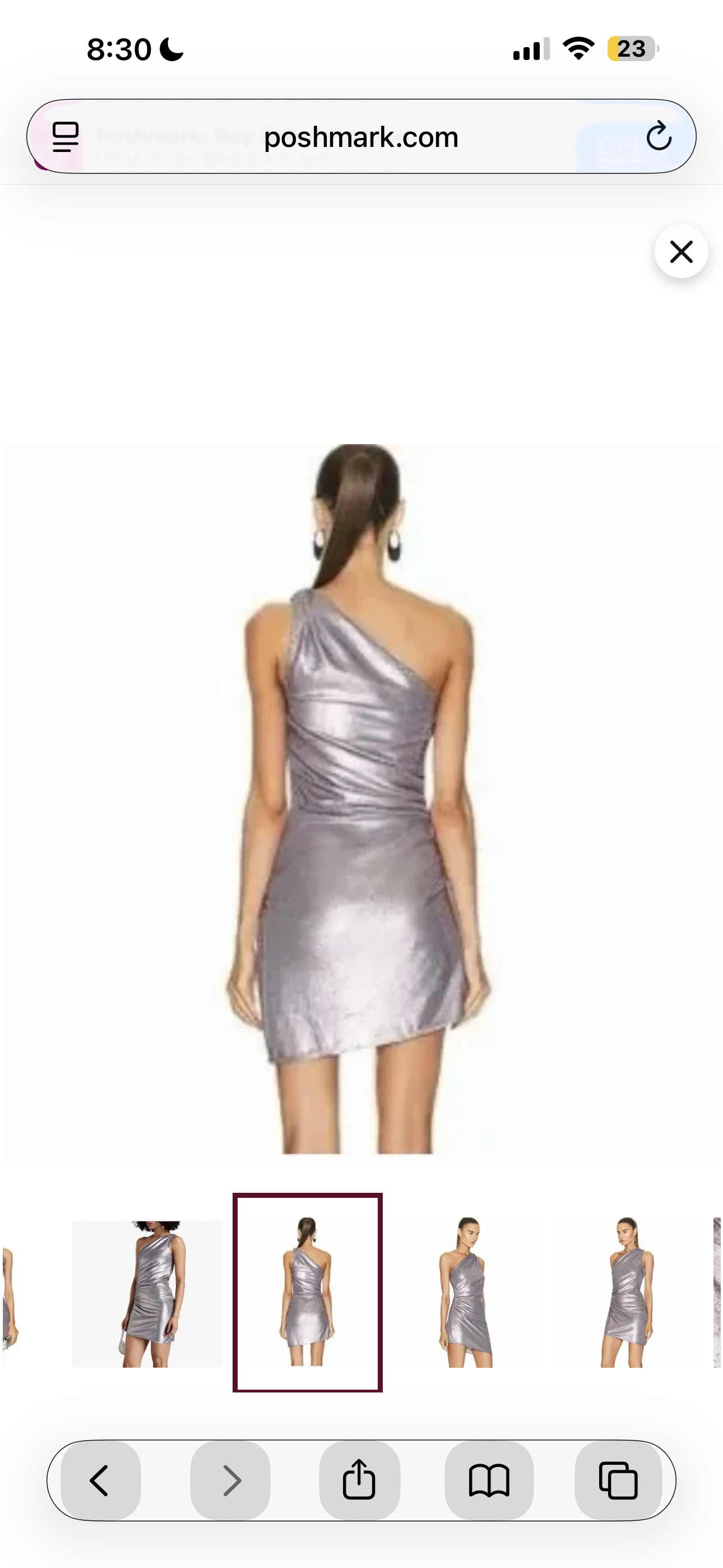 GAUGE81 Nayar One-Shoulder Metallic Mini Dress