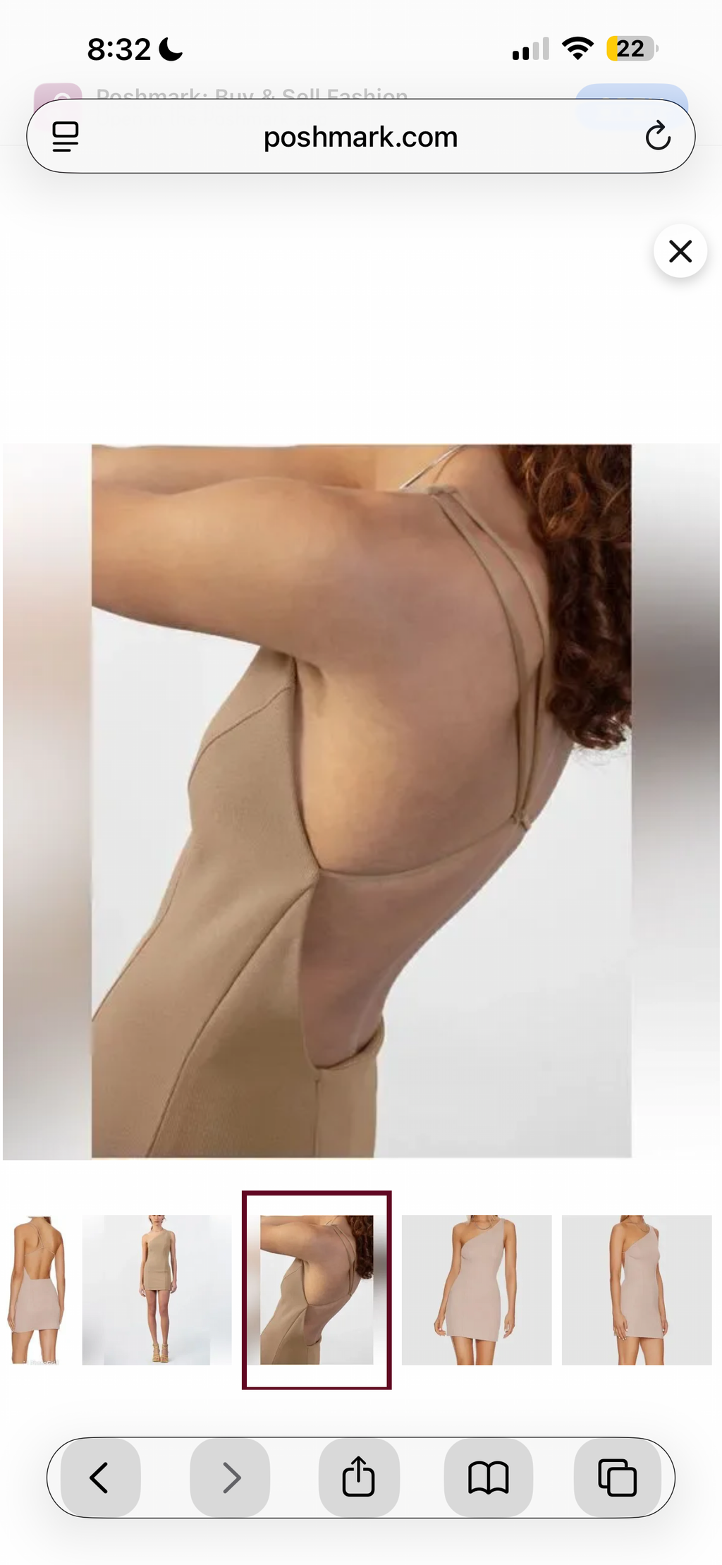 Gauge 81 Beige One-Shoulder Bodycon Dress