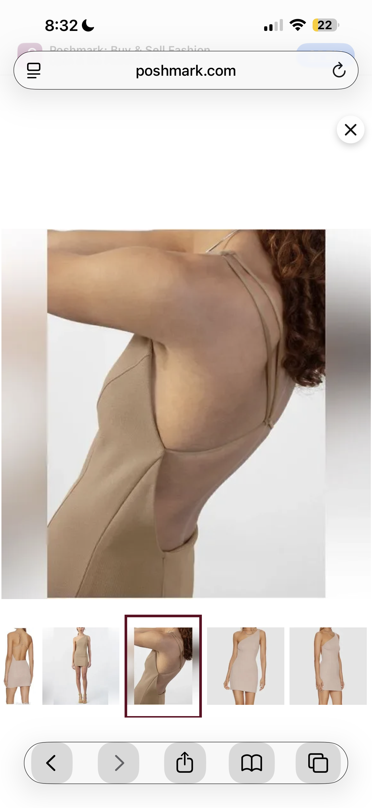 Gauge 81 Beige One-Shoulder Bodycon Dress