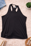 Athleta Black Strappy Racerback Tank – Size Large