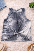 90 Degree by Reflex Tie-Dye Twist Front Tank – Size Large