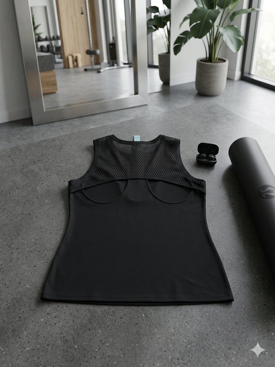 Xersion Black Mesh Panel Athletic Tank – Size XL