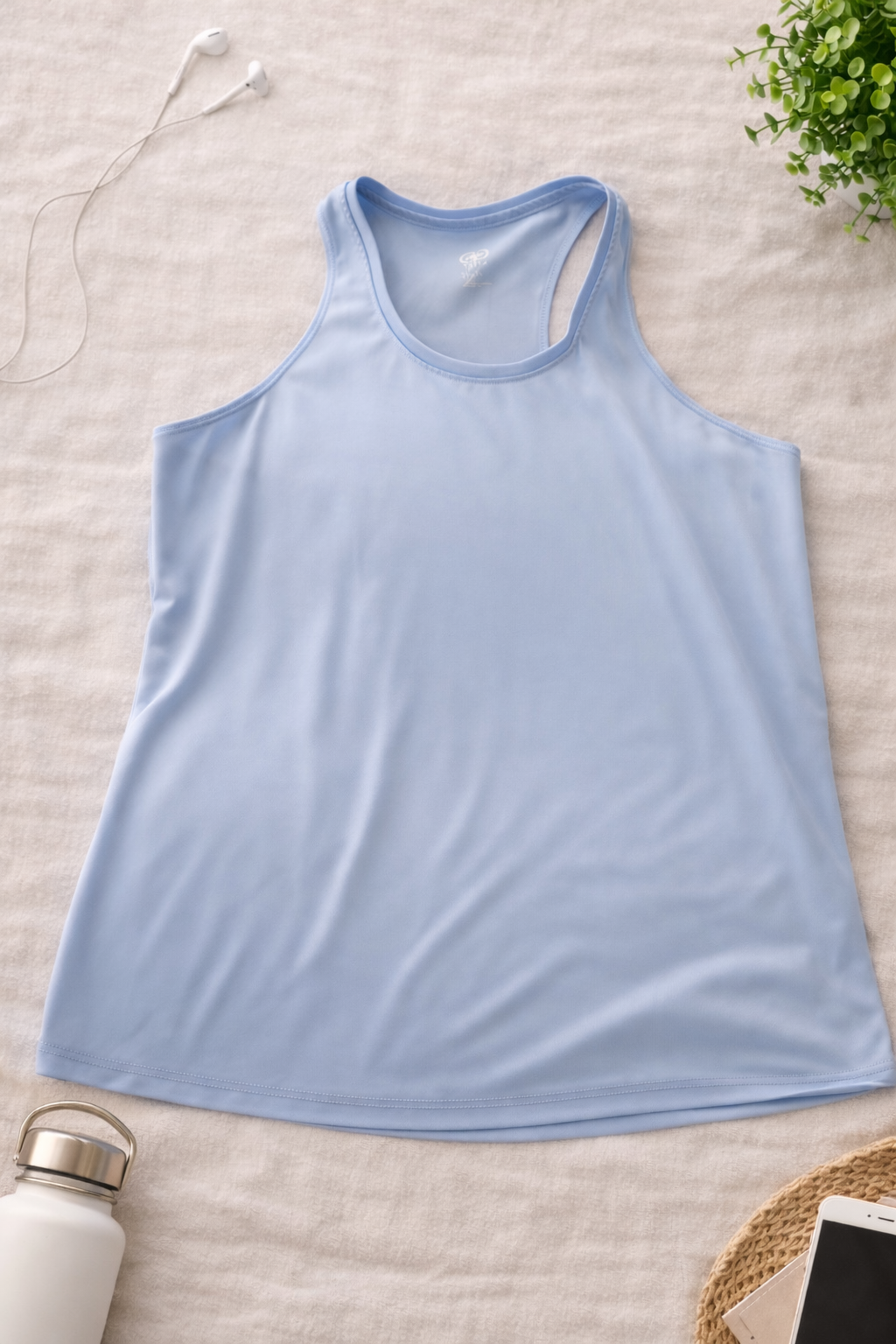 Athletic Works Light Blue Racerback Performance Tank – Size Large