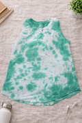 Time and Tru Green Tie-Dye Sleeveless Tank – Size Large