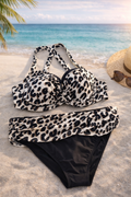 Bleu Rod Beattie Leopard Print Bikini Set – Size S (Top 36D)