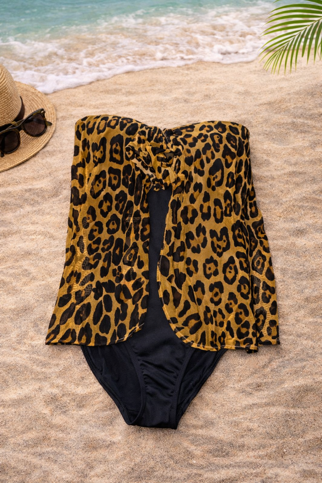 Ralph Lauren Leopard One-Piece Swimsuit – Size 10