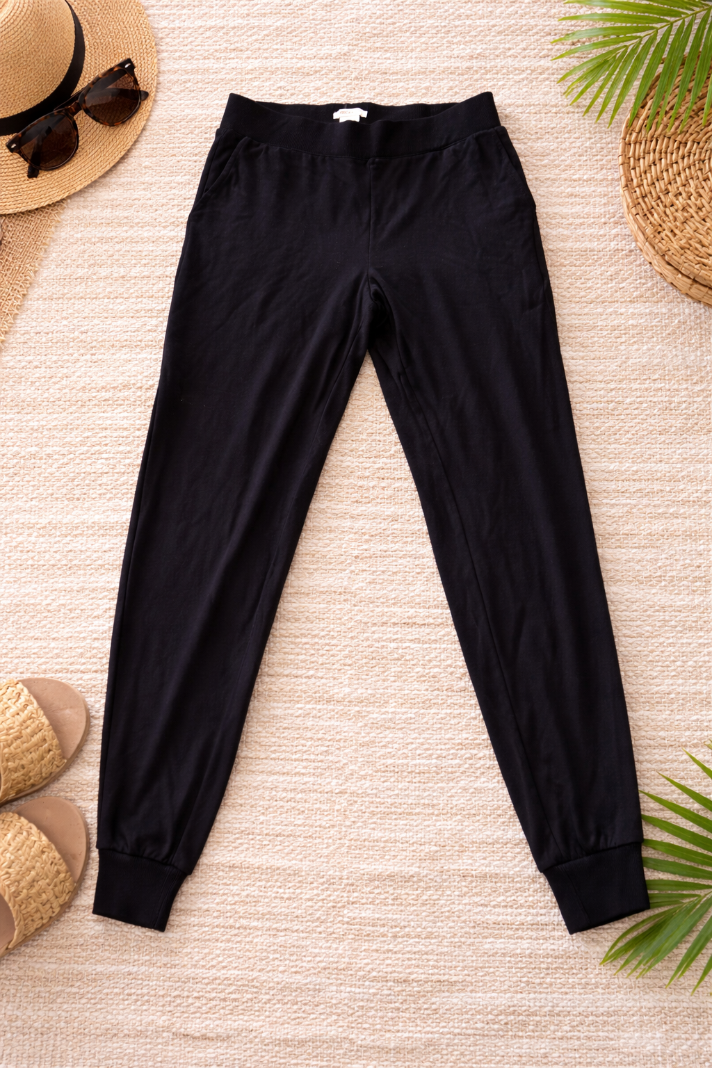 Matty M Black Lounge Jogger Pants – Size Medium – Soft Stretch