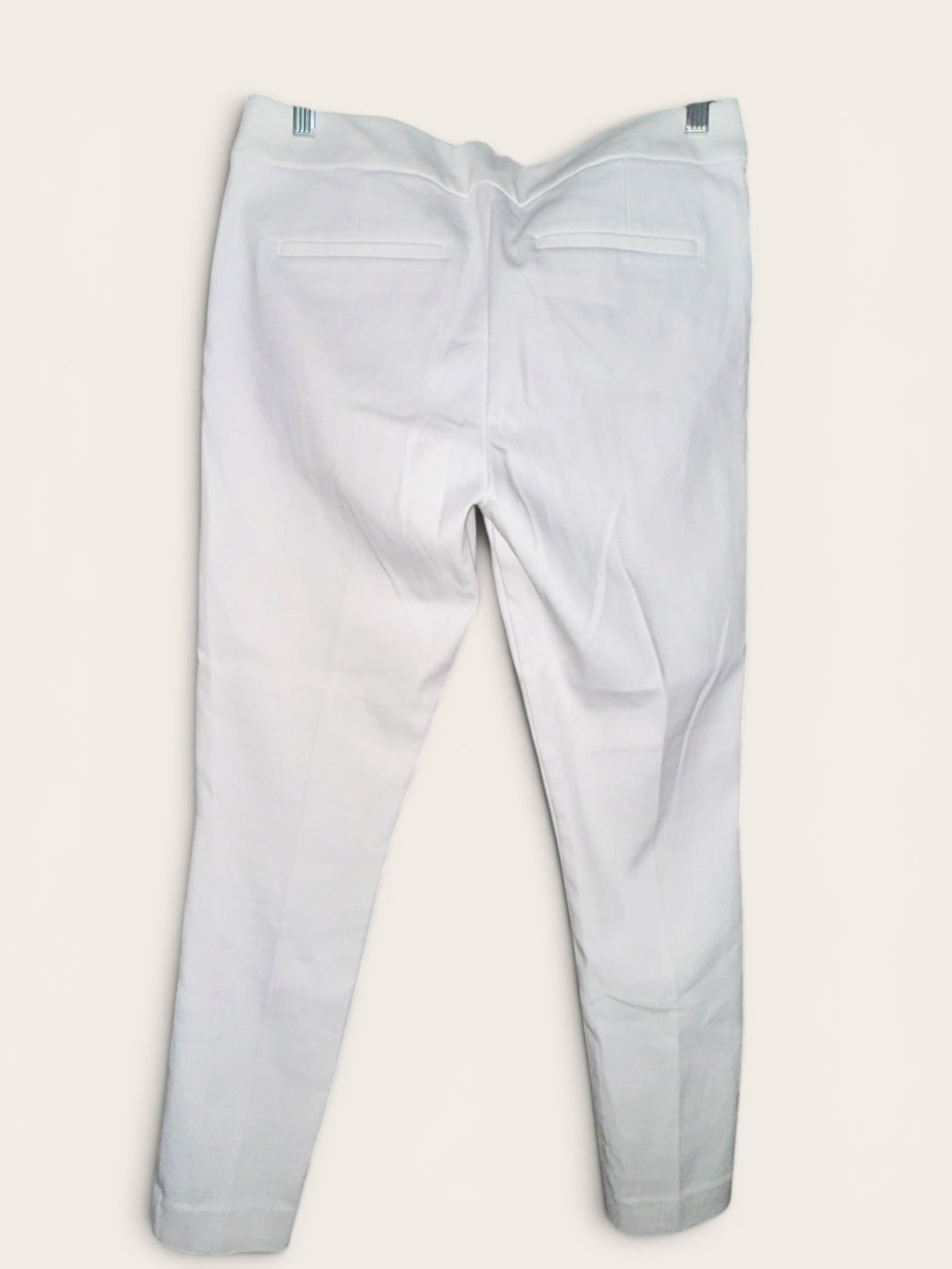 LOFT White Sailor Button Ankle Pants