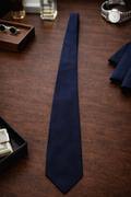 Tommy Hilfiger Navy Solid Tie – Classic Designer Essential