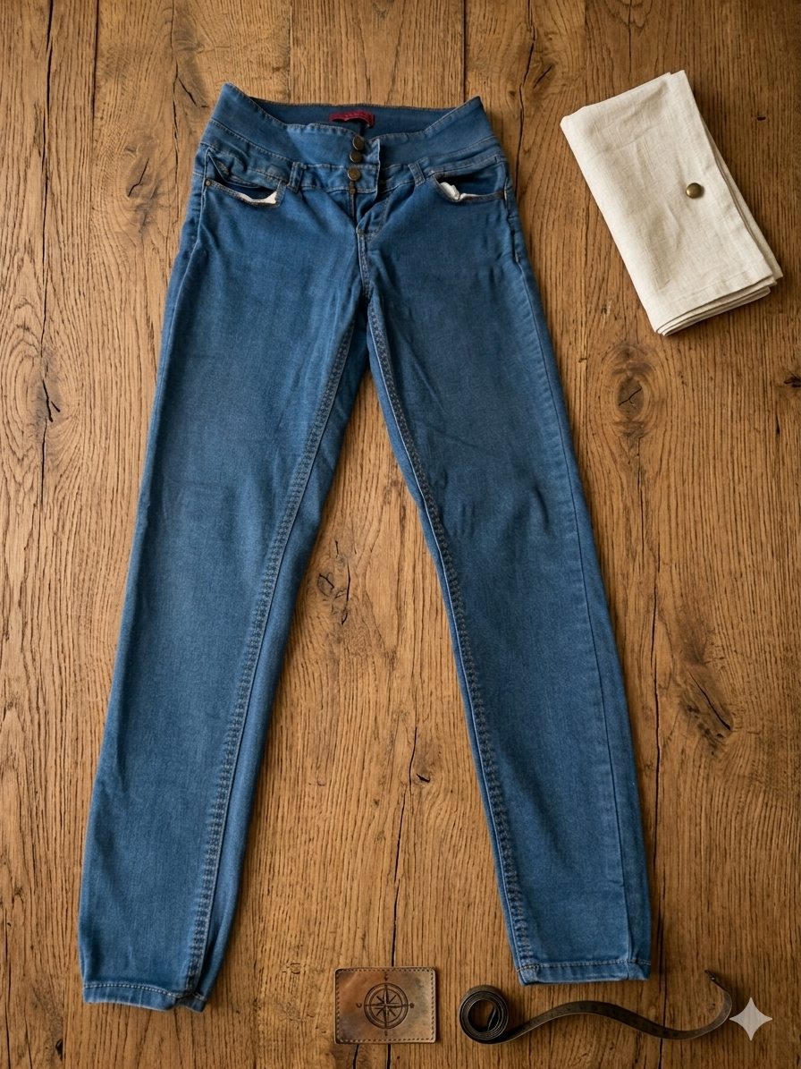 Wax Jean High-Rise Skinny Jeans – Double Button – Size 11