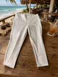 Faded Glory White Stretch Capri Pants – Size L (12–14)
