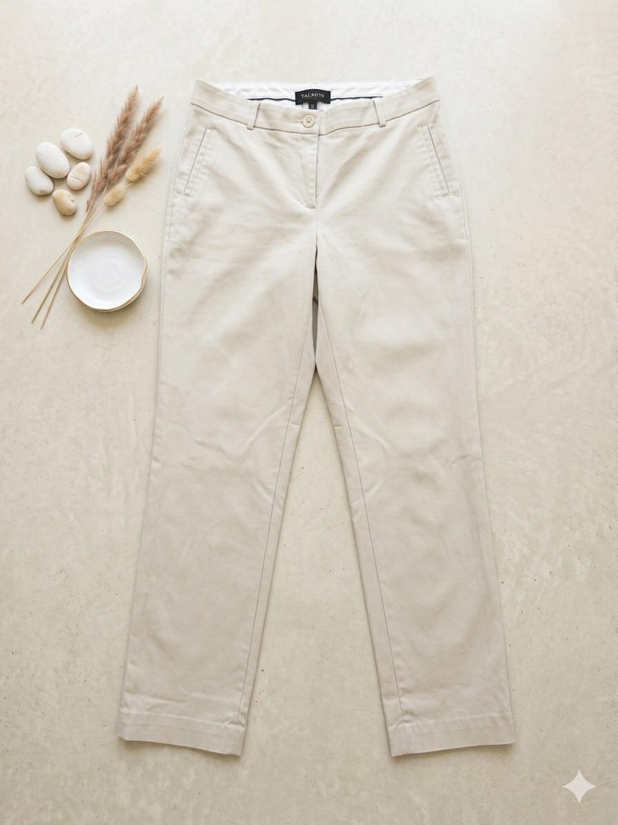 Talbots Cream Straight Leg Pants – Size 12