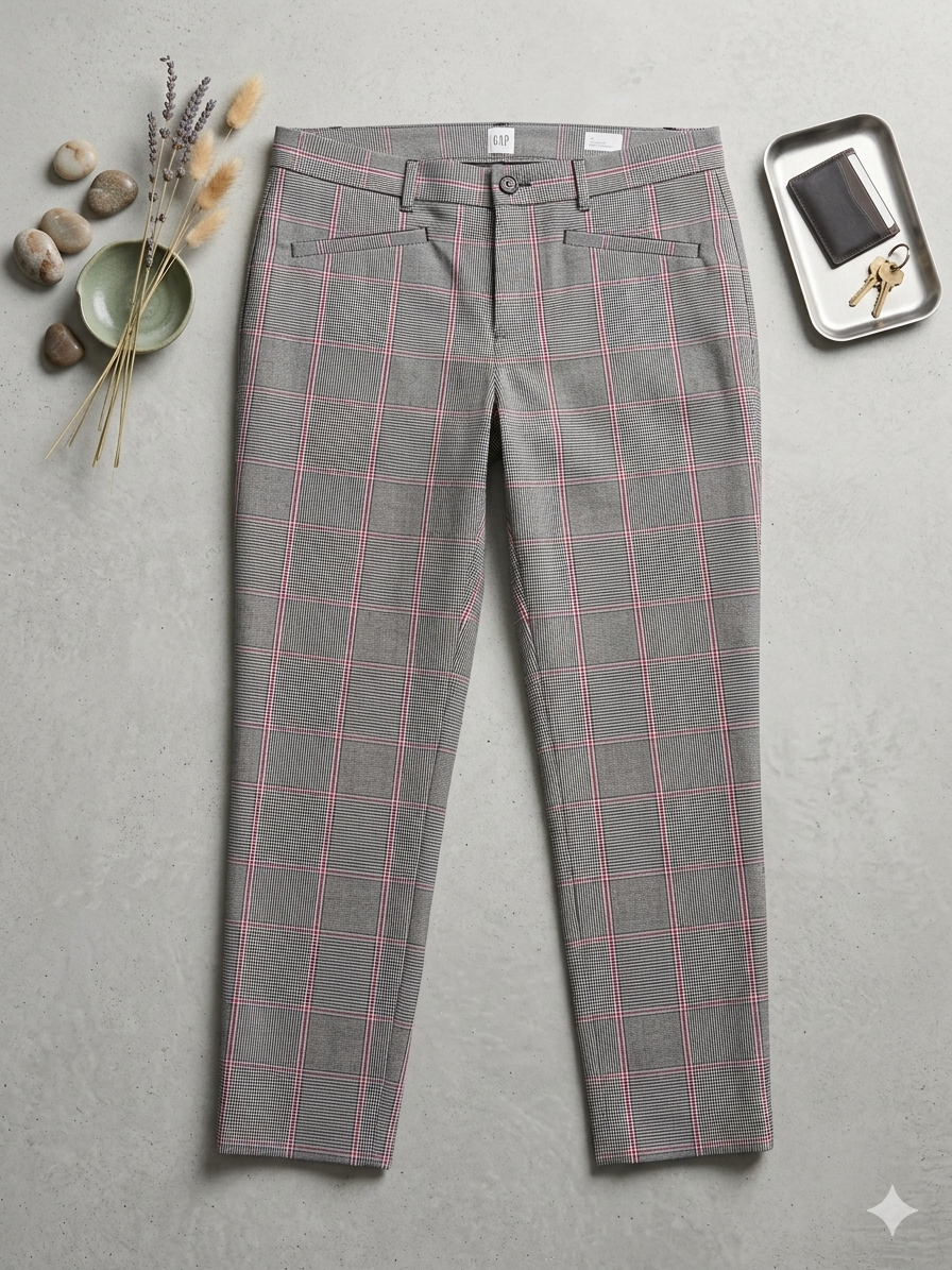 GAP Plaid Skinny Ankle Pants – Size 14