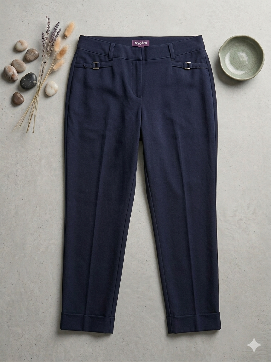 Roz & Ali Classic Fit Navy Dress Pants – Size 12