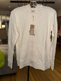 Eddie Bauer Lightweight Zip-Up Hoodie – Cream/Off White