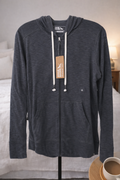 Eddie Bauer Lightweight Zip-Up Hoodie – Charcoal Gray