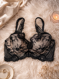 Victoria’s Secret Black Lace Bra – Sheer Mesh – Size 36D