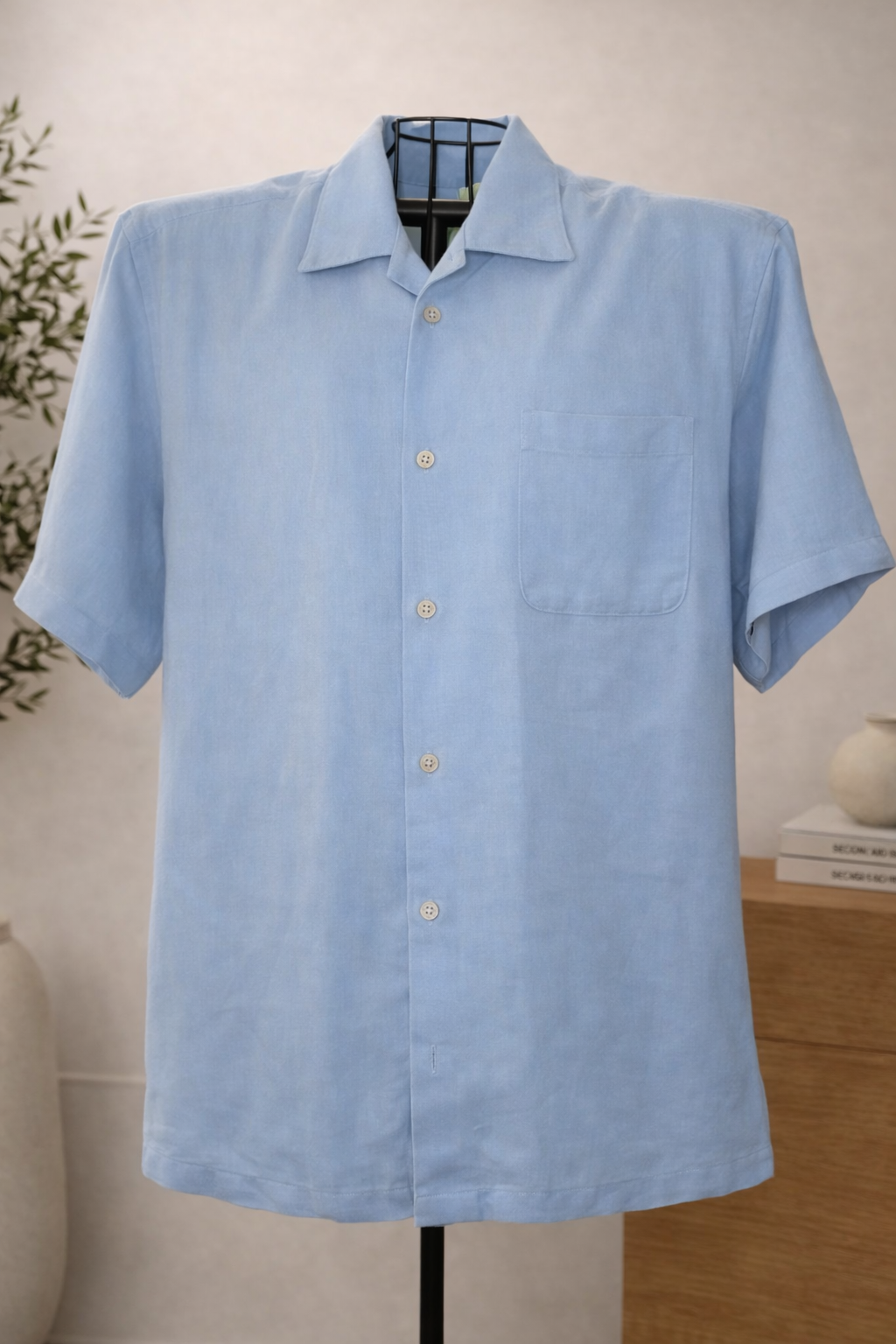 Cubavera Linen Blend Short Sleeve