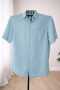 Tasso Elba Island Linen Blend Button-Up Shirt
