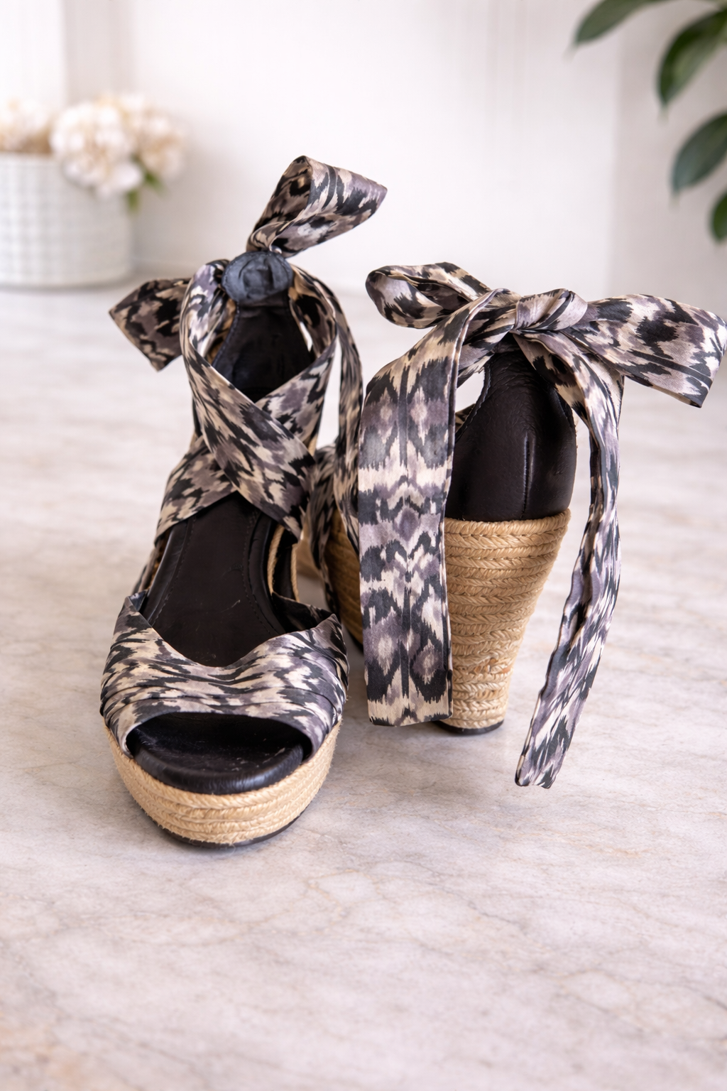 UGG Ikat Wrap Espadrille Wedge Heels