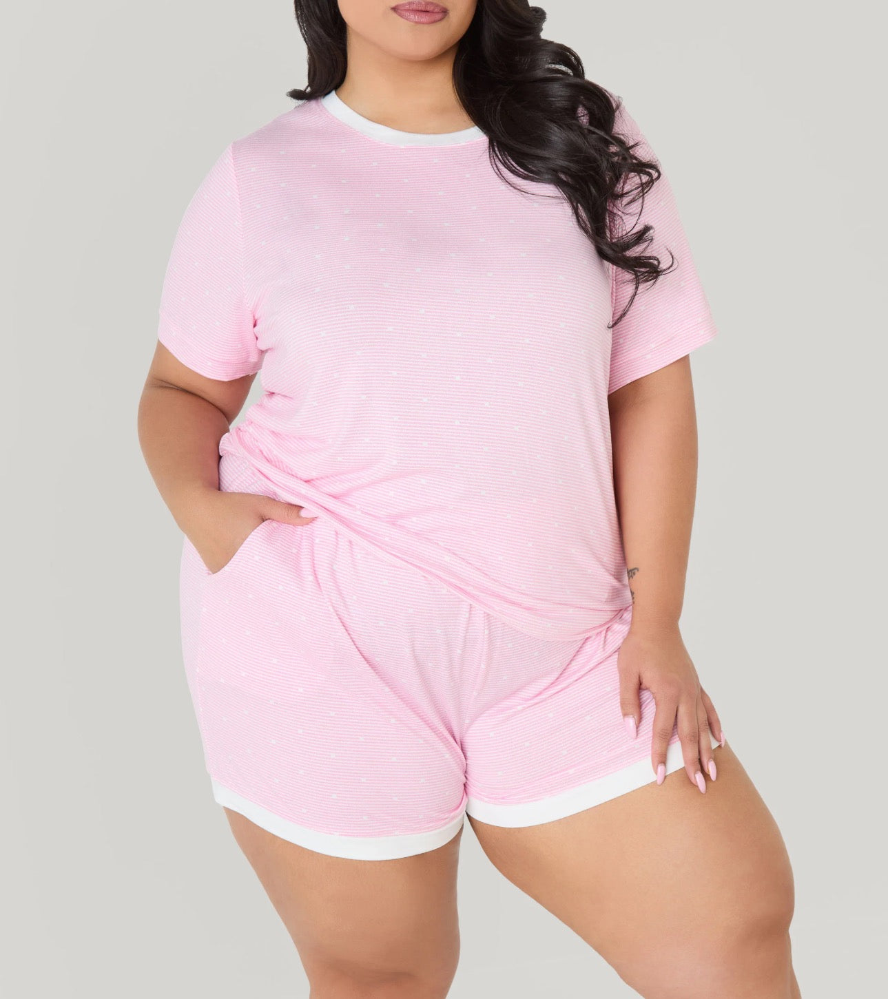 Anne Klein Striped PJs Shorts Set
