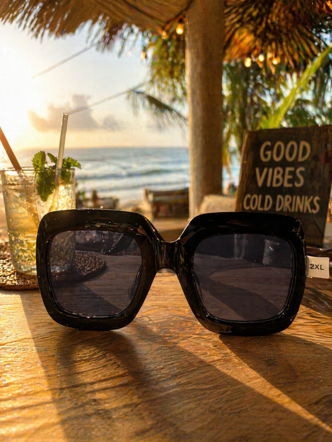 Oversized Black Statement Sunglasses