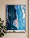 Framed Emil Nolde Exhibition Art Print – Abstract Blue Tones