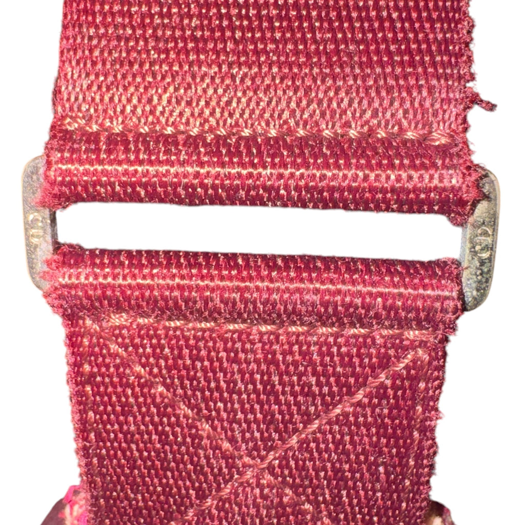 Christian Dior Burgundy Trotter Monogram Jacquard Crossbody Messenger Bag
