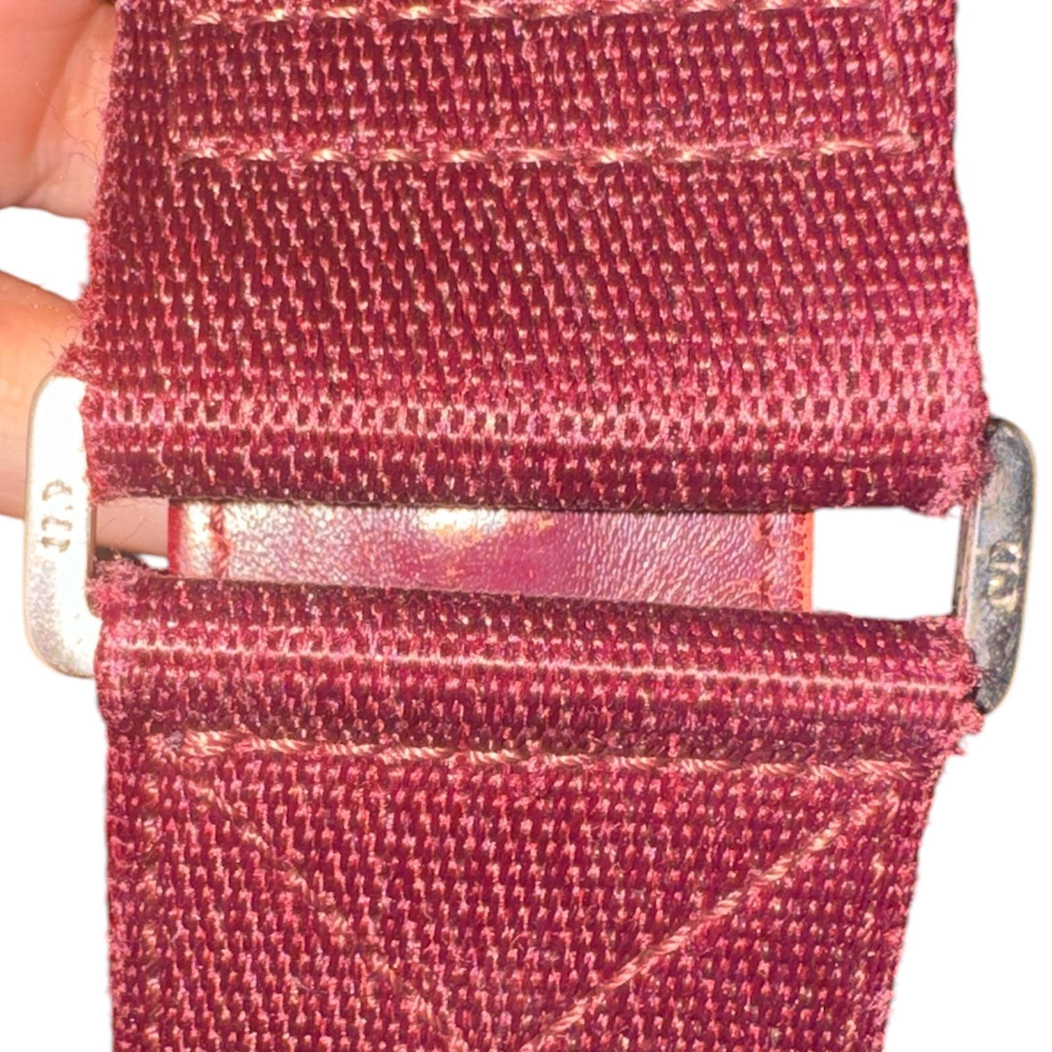 Christian Dior Burgundy Trotter Monogram Jacquard Crossbody Messenger Bag