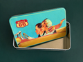 Vintage Style Route 66 Metal Tin Box – Retro Travel Americana Storage Case