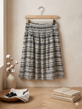 Lane Bryant Black & White Print Knit Skirt