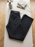 Madewell Black High-Rise Jeans • Straight Leg •