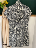 BCBGeneration Black & White Abstract Print Dress