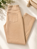 Coldwater Creek Cream Corduroy Pants High Rise
