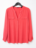 Investments Petites Coral Pink Lightweight Blouse