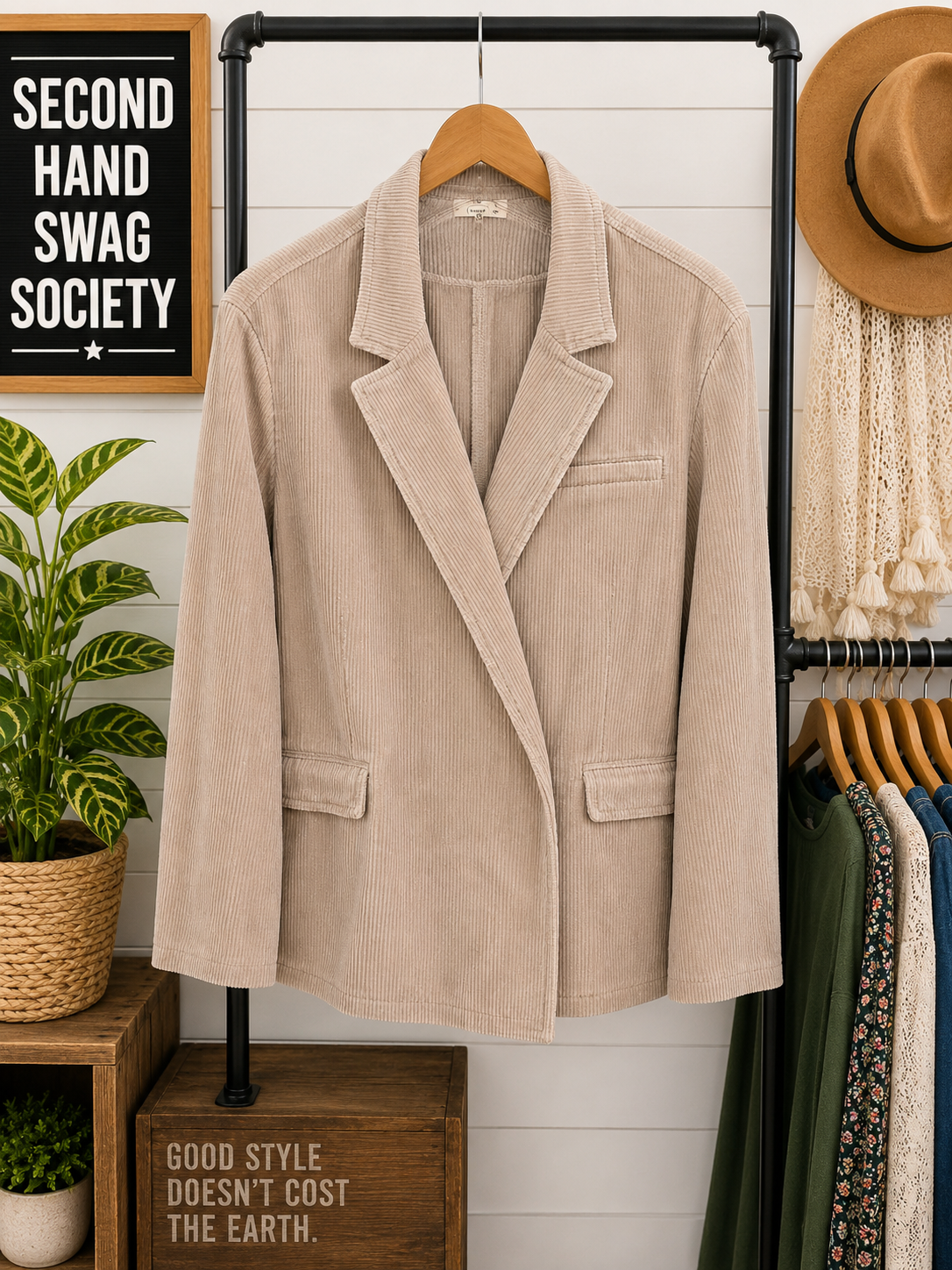 POL Corduroy Blazer Jacket