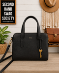 Fossil Leather Satchel Crossbody Bag
