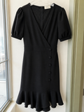 Aisize Vintage Redefined Black Midi Dress