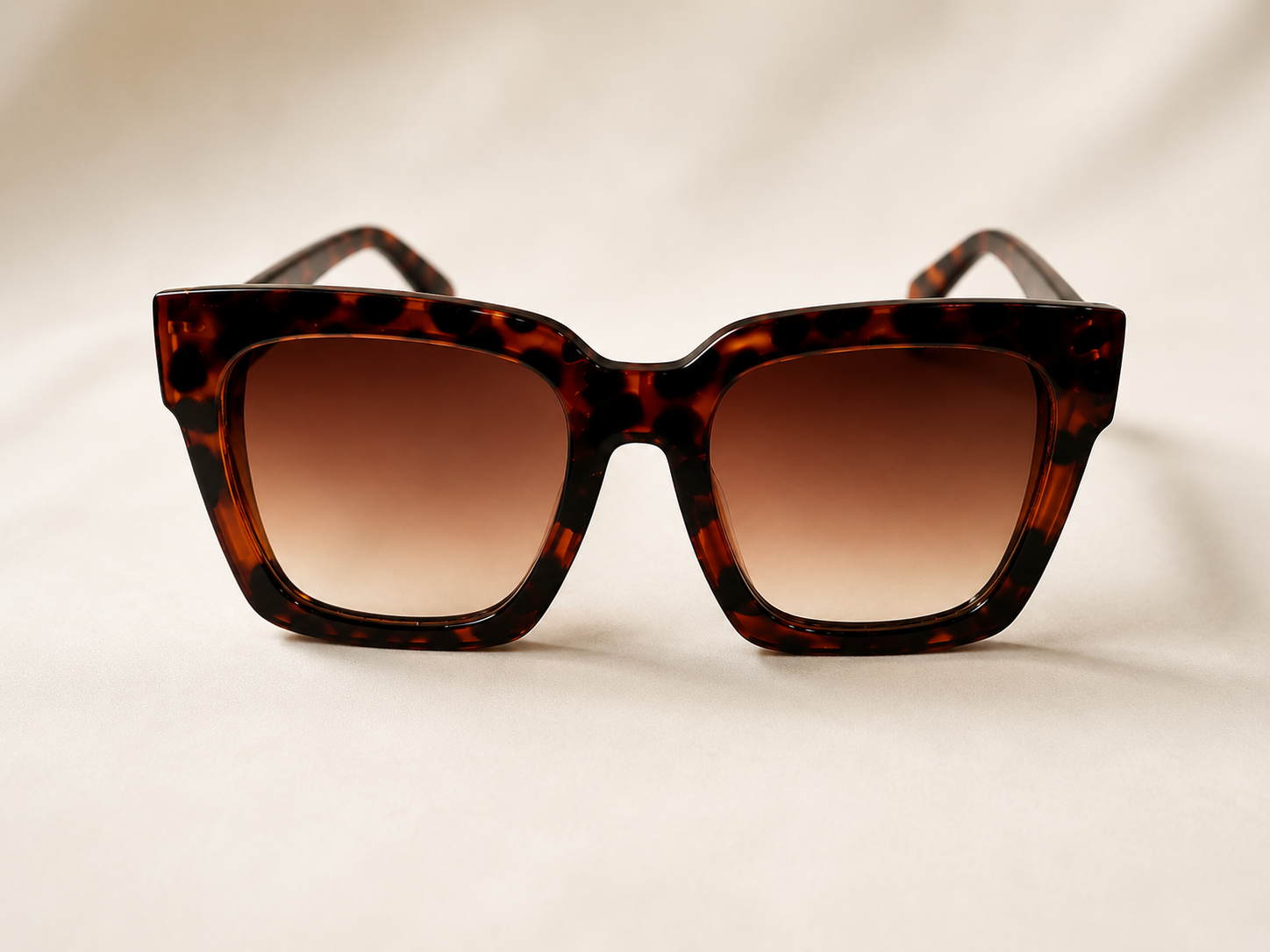Tortoise Square Frame Sunglasses