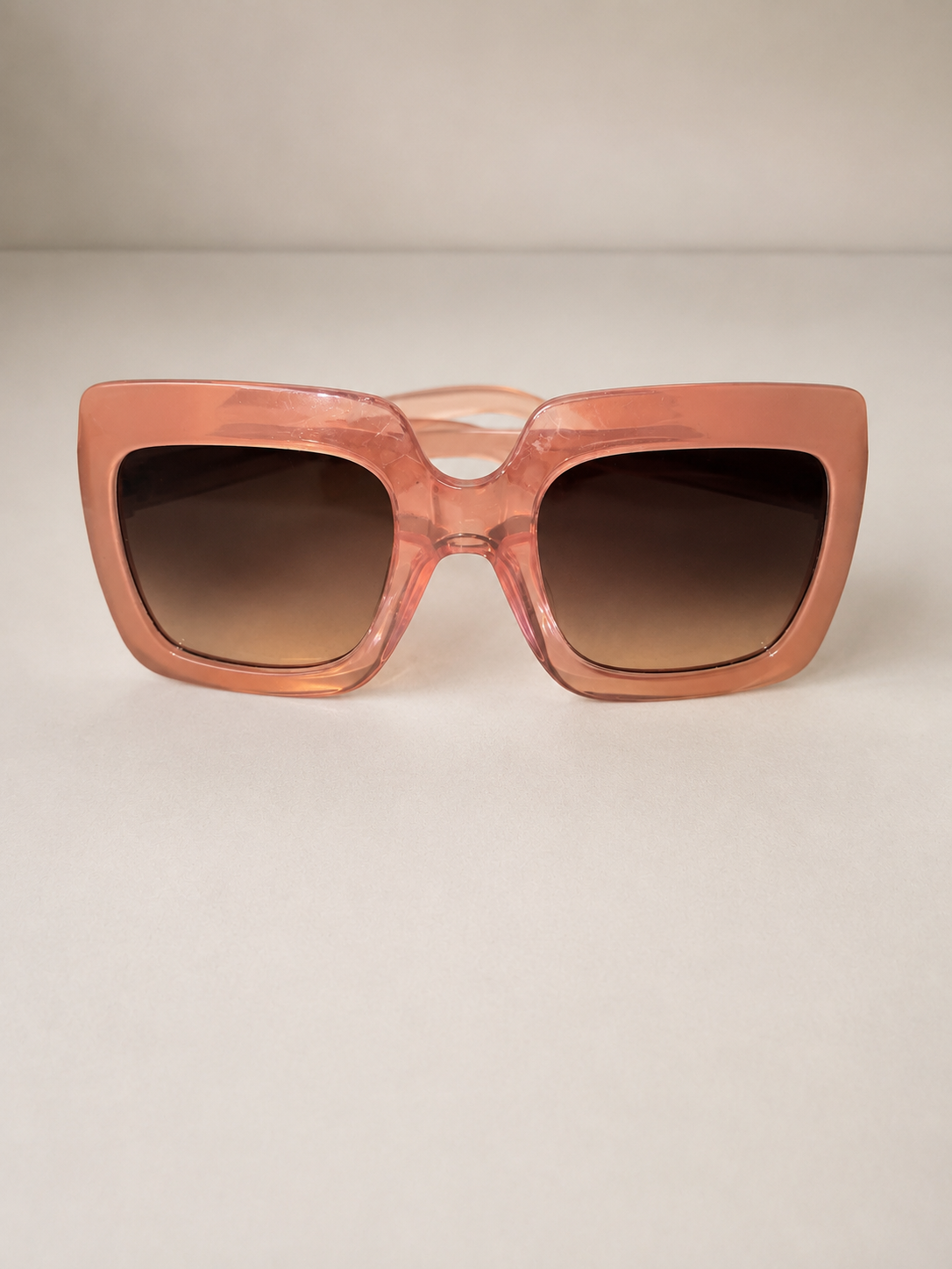 Blush Oversized Square Sunglasses