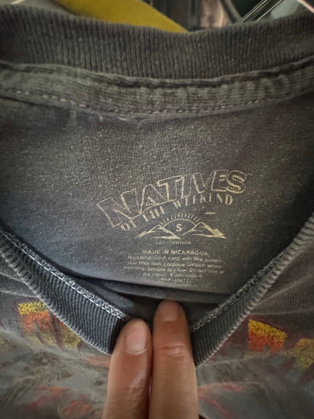 Natives of the Wild size S label