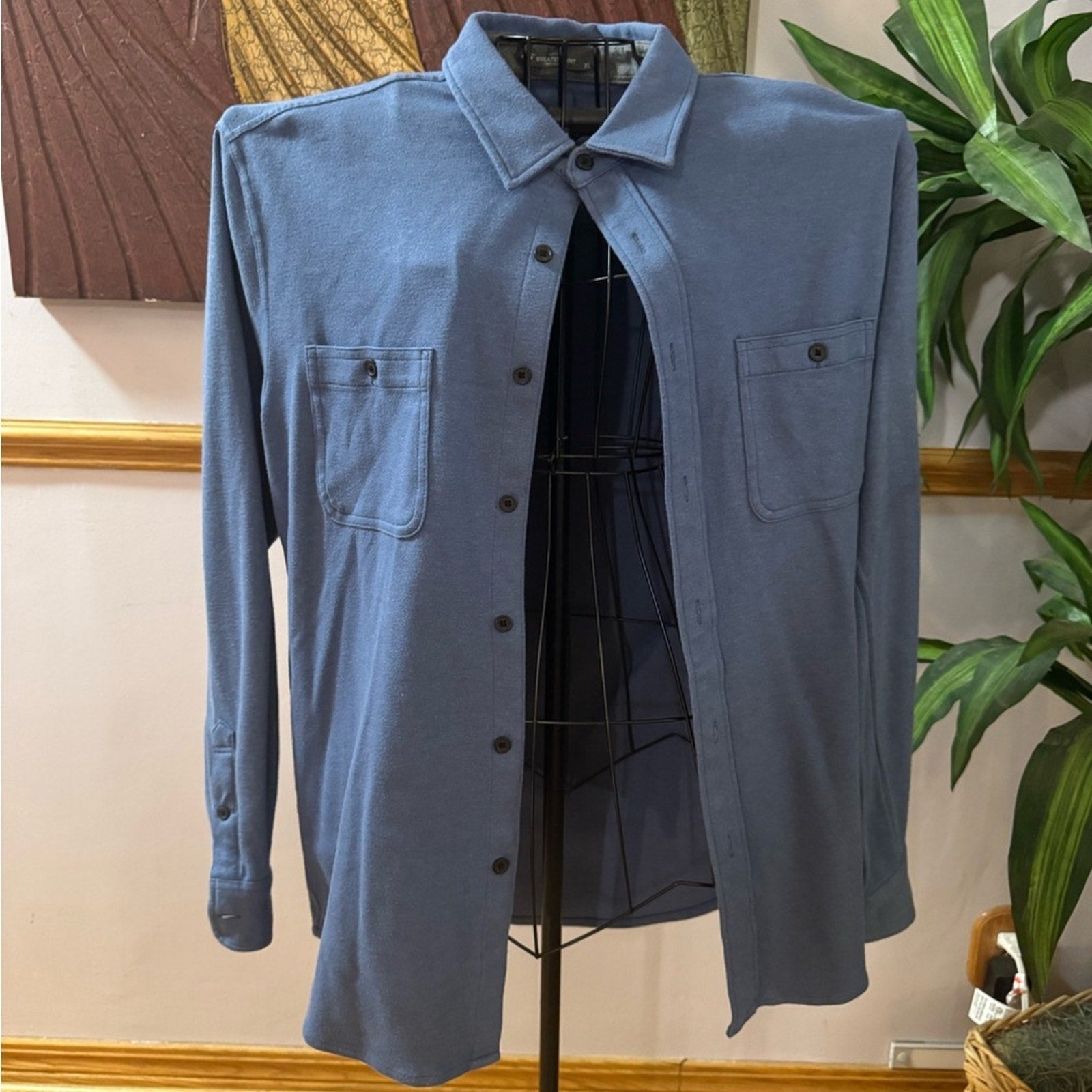 Men's Classic Blue Sweater Shirt