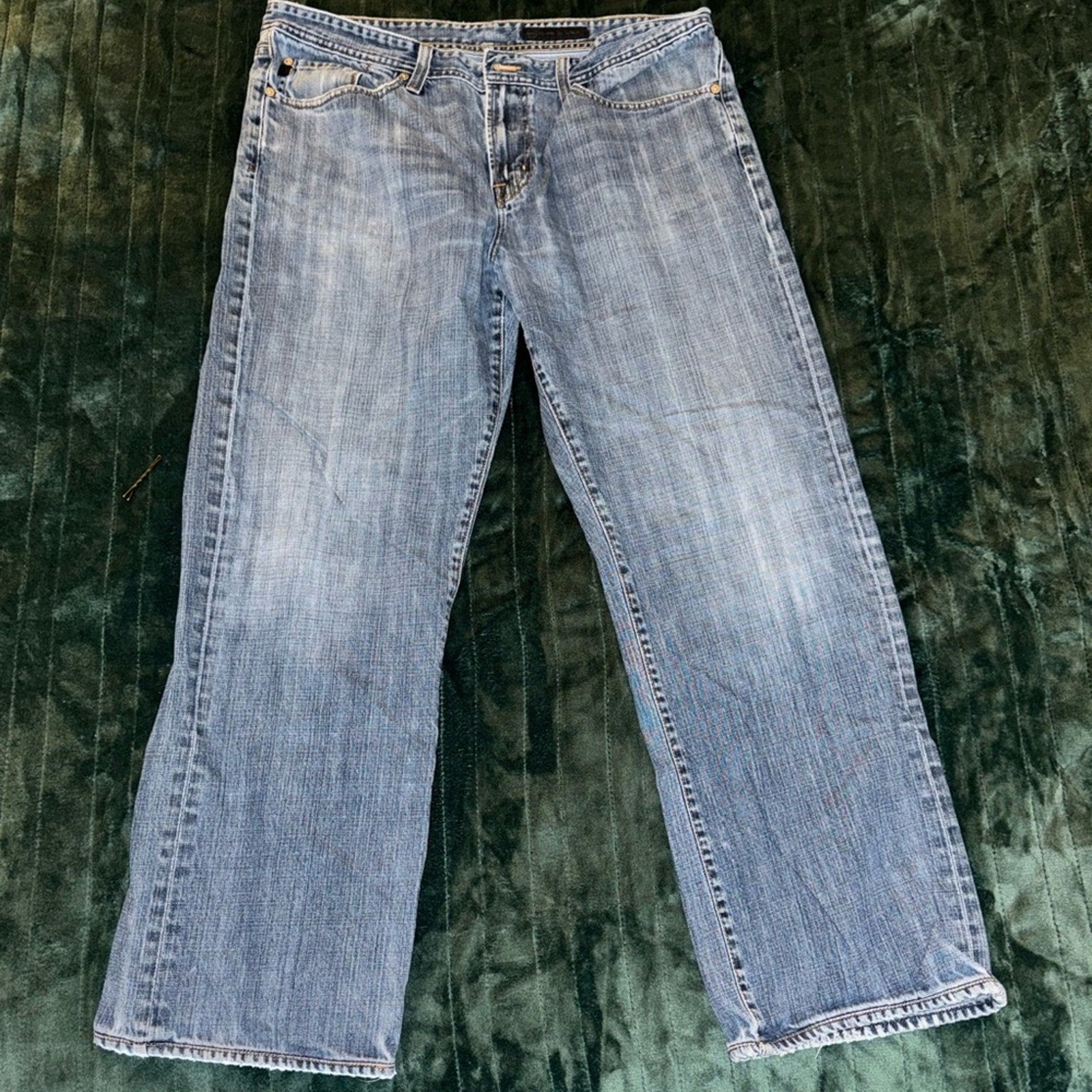 AG Adriano Goldschmied Light Blue Men's Straight Jeans