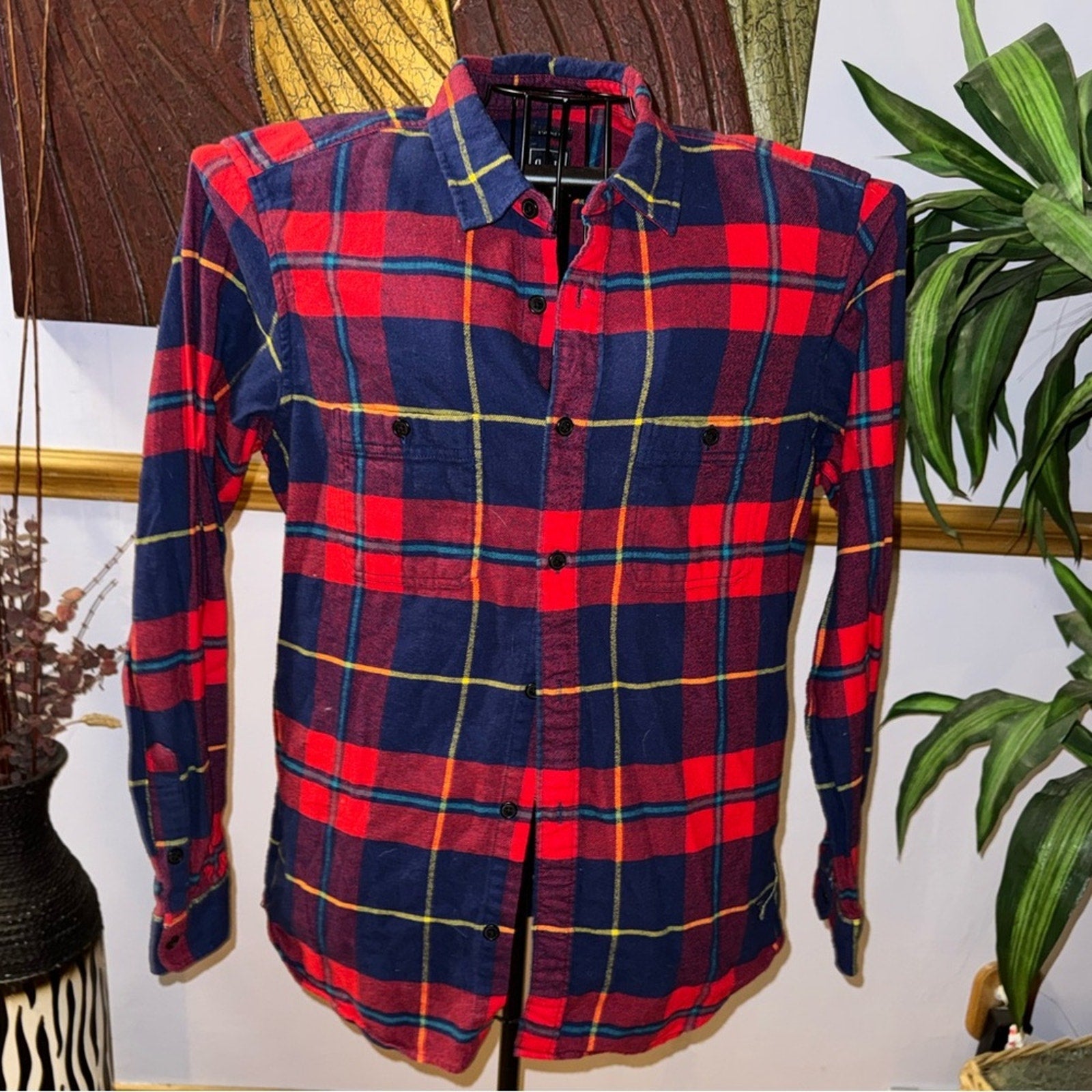 GAP Plaid Flannel Button-Up