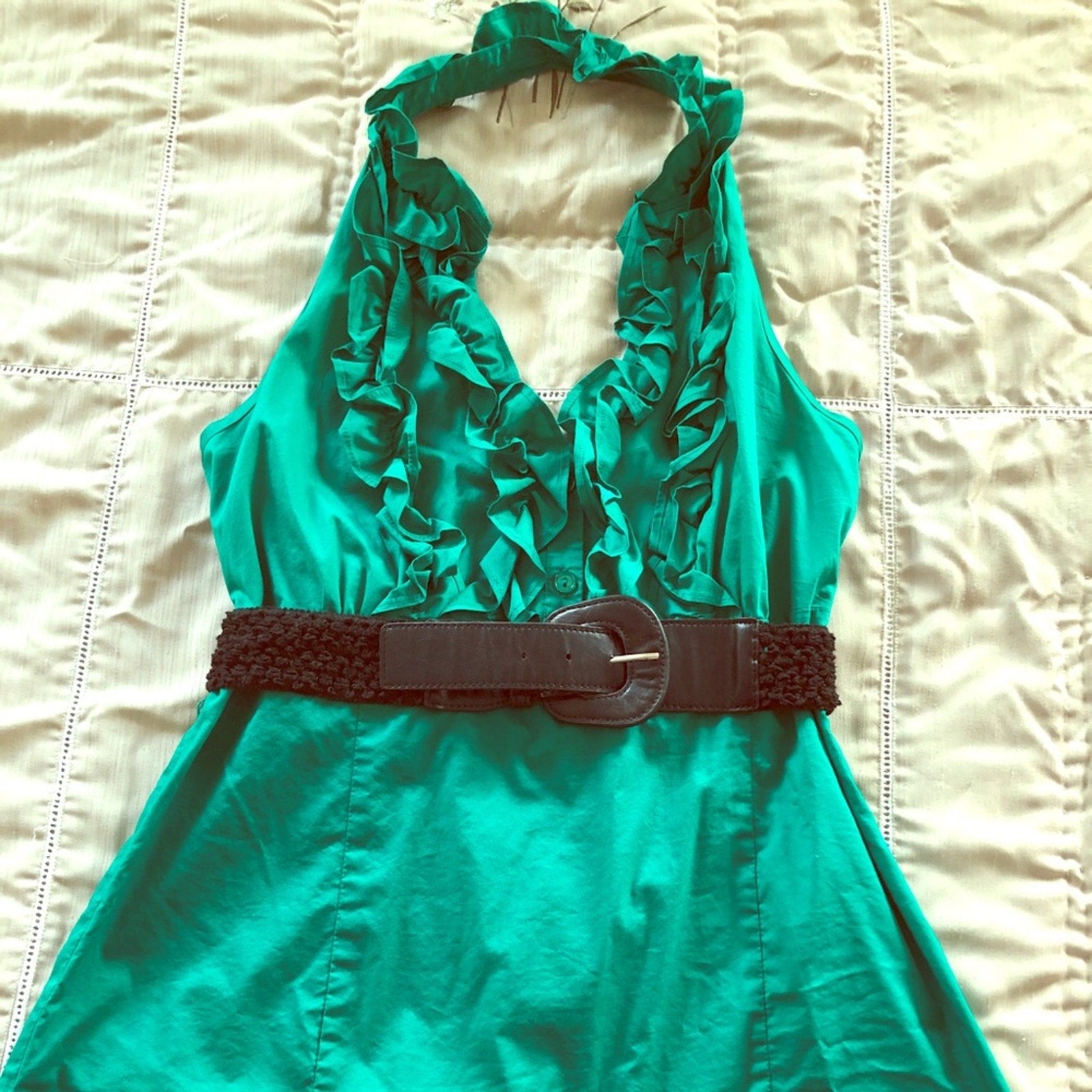 Cato around the neck belted top