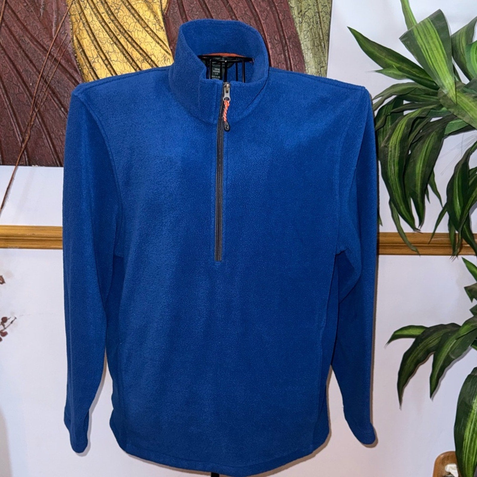 Woolrich Men's Royal Blue Zip-Up Sweater