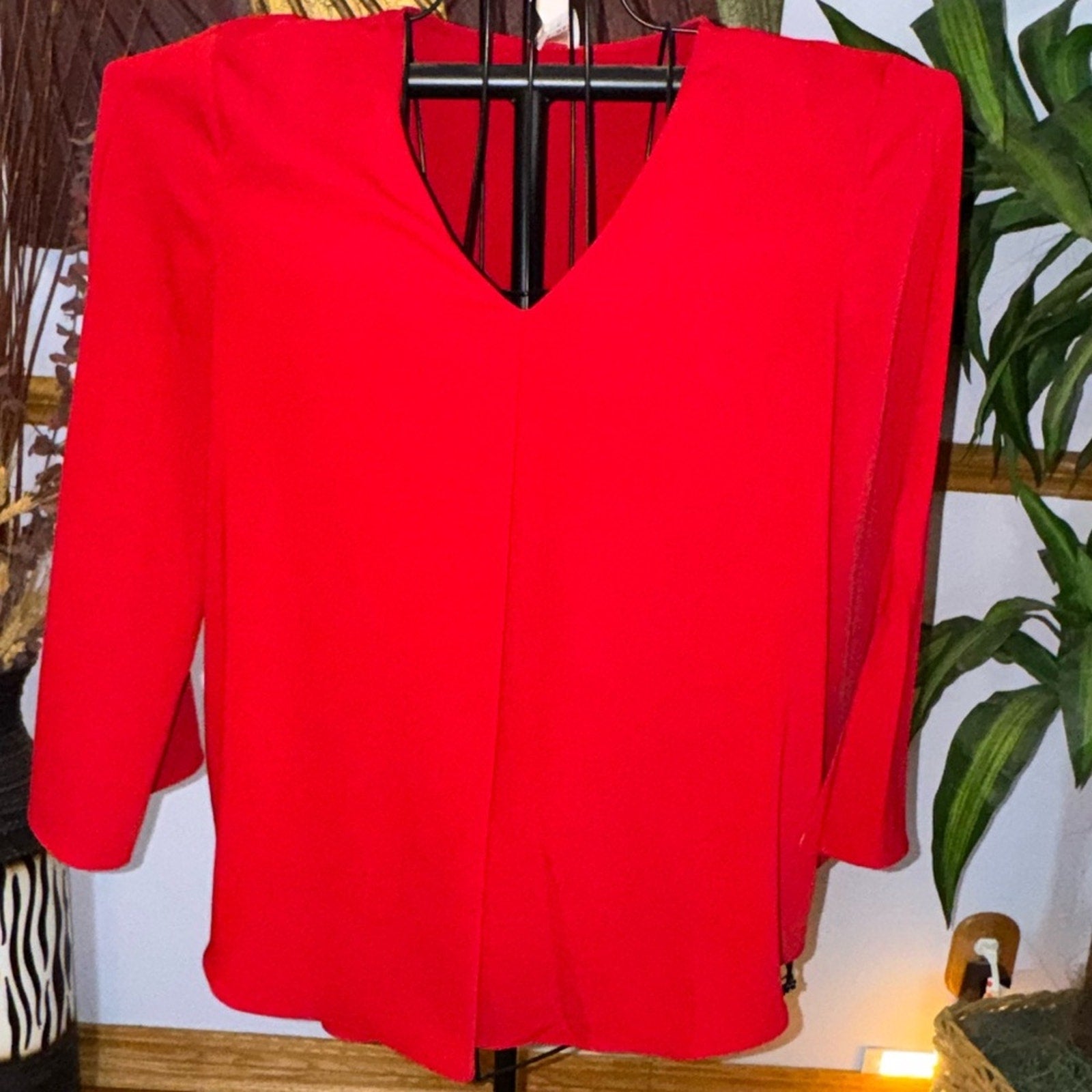 Chico's Vibrant Red Blouse
