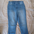 Blue jean Jeggings with button